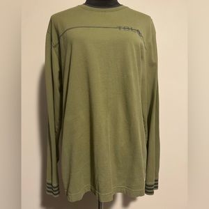 EUC Timberland Olive Green & Black long sleeve pullover size medium